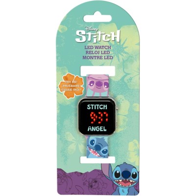 RELOJ LED STITCH TROPICAL...