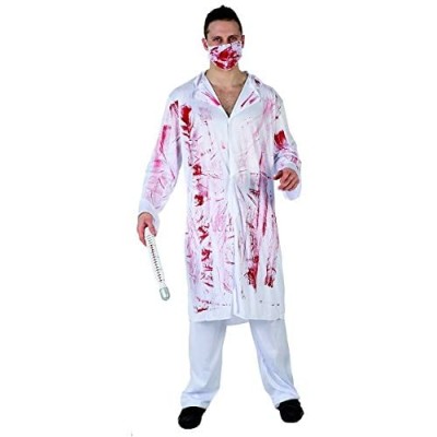 DISFRAZ MEDICO LOCO SANGRE...