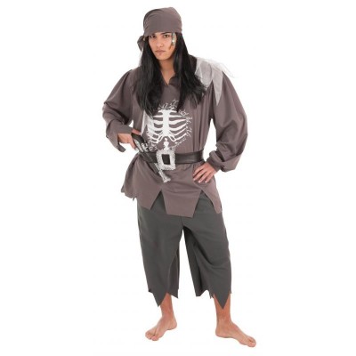 DISFRAZ PIRATA SKELET 4745 