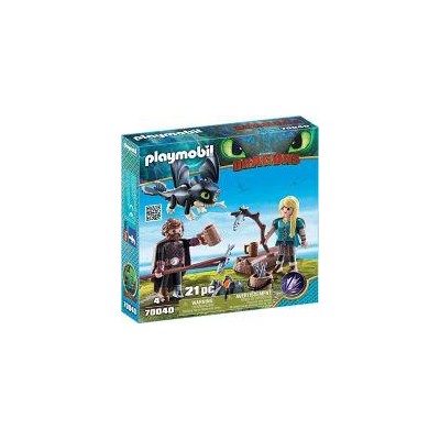 HIPO y Astrid con Bebé Dragón