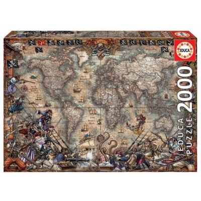 PUZZLE 2000 MAPA PIRATAS...
