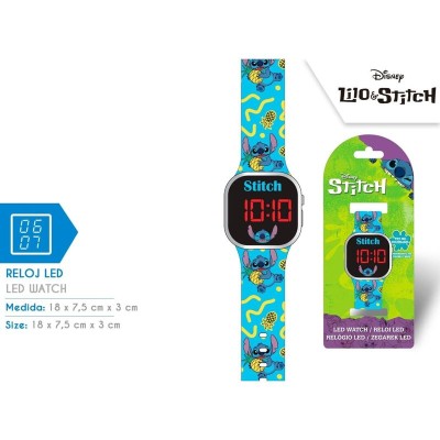 RELOJ LED STITCH LAS4038
