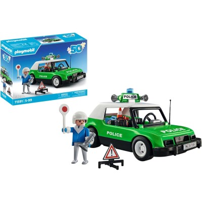 COCHE POLICIA CLASICO VERDE...