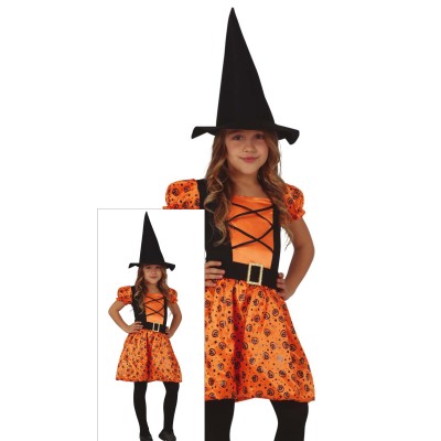DISFRAZ BRUJA CALABAZA 3/4...