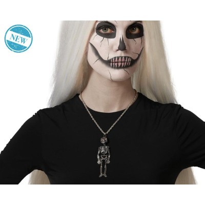 COLLAR ESQUELETO PLATA 78495