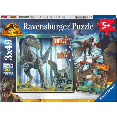 PUZZLE 3X49 JURASSIC WORLD...