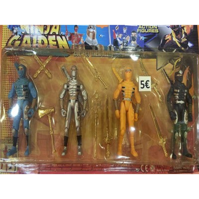 Figuras ninja 4 piezas  HK38