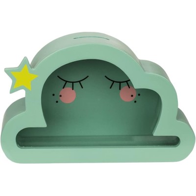 HUCHA DE MADERA NUBE