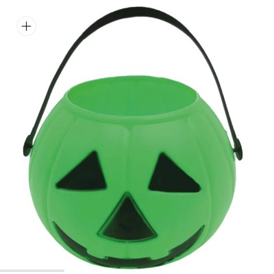 CESTA CALABAZA VERDE 15CM...