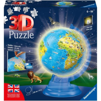 3D GLOBO 180 PZS LUZ 11498