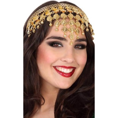 DIADEMA MONEDAS DORADAS 58884