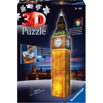 PUZZLE 3D BIG BEN NIGHT 12588 