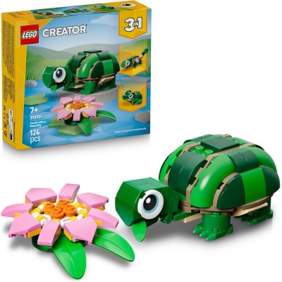 TORTUGA CON FLOR DE NENUFAR...