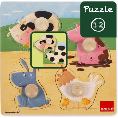 PUZZLE ANIMALES GRANJA 53069 